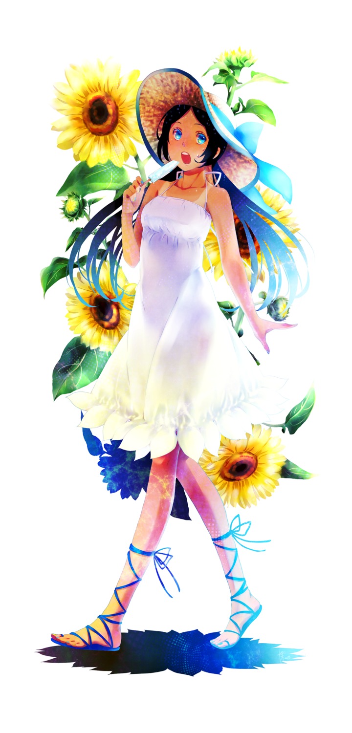 dress, summer_dress, tan_lines, yamabukiiro
