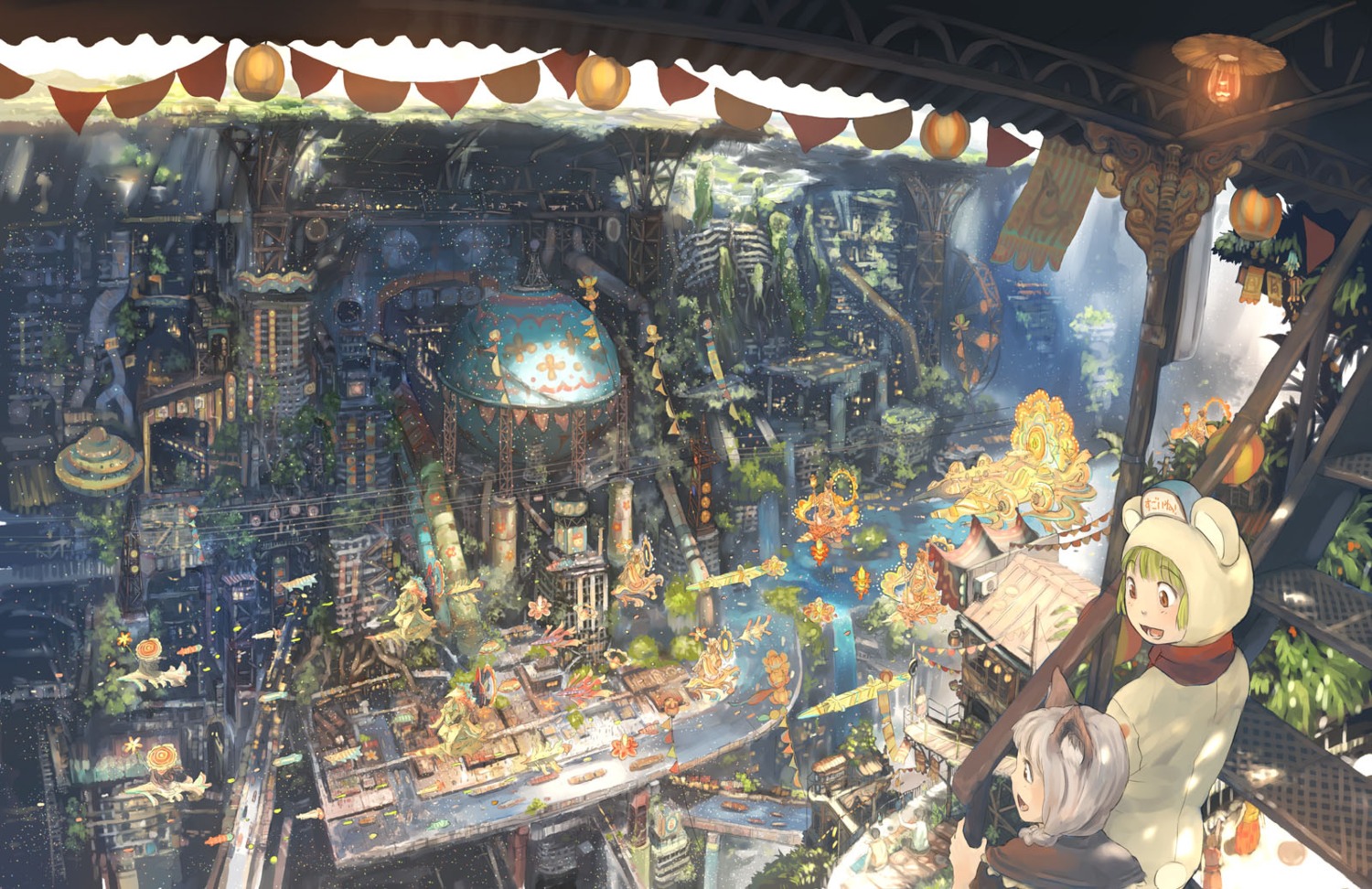 animal_ears, imperial_boy, landscape
