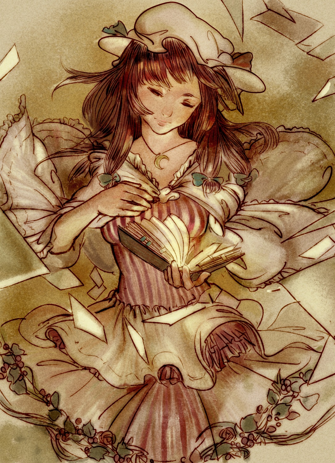 antiquewhite, patchouli_knowledge, touhou
