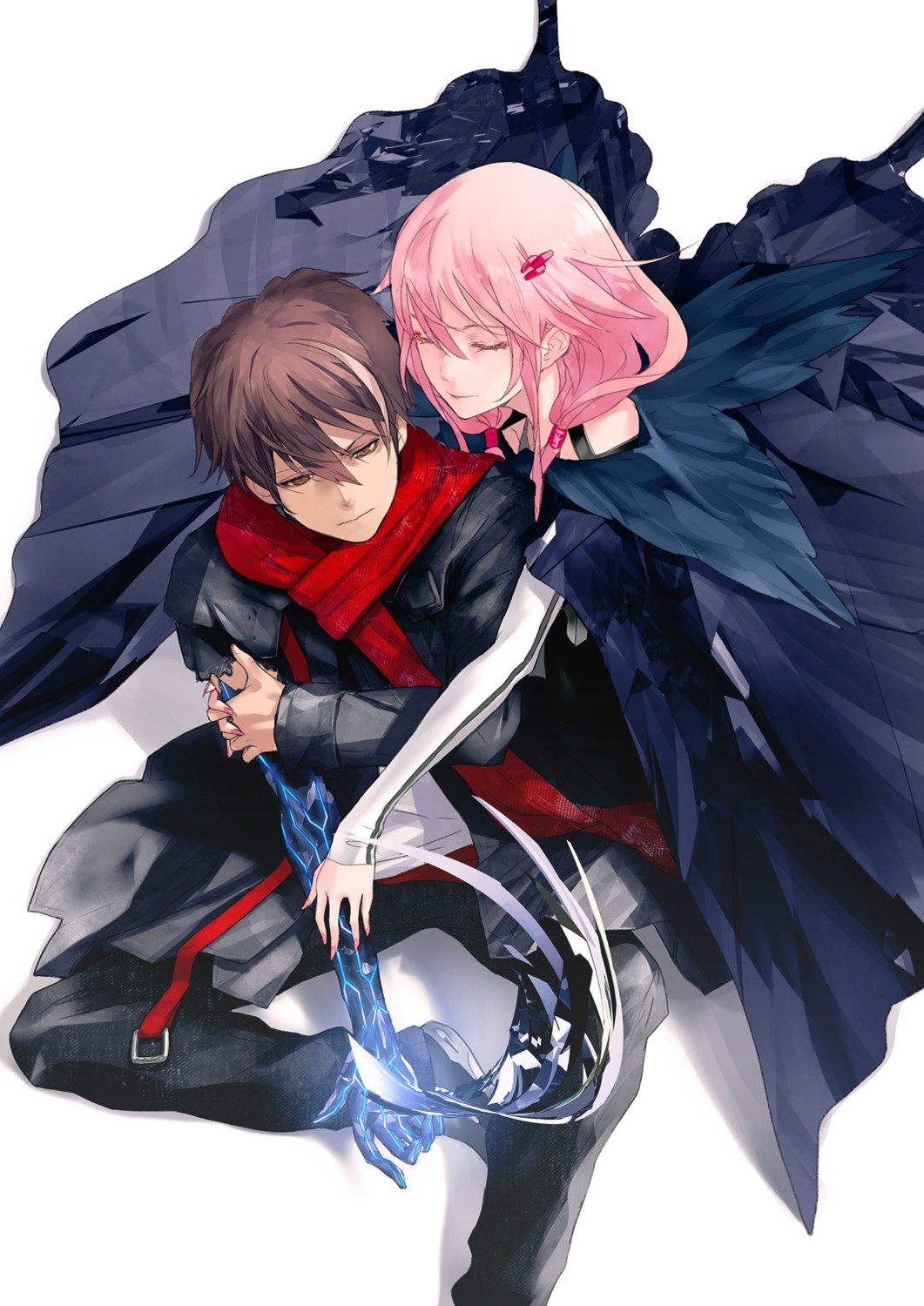 guilty_crown, ouma_shuu, redjuice, yuzuriha_inori