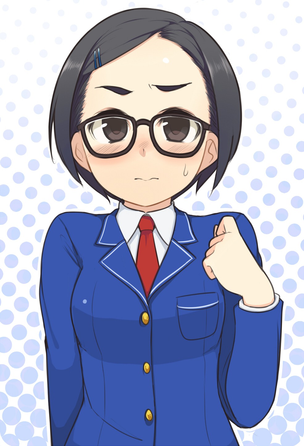 matsuo_chizuru, megane, oza_watto, seifuku, the_idolm@ster, the_idolm@ster_cinderella_girls