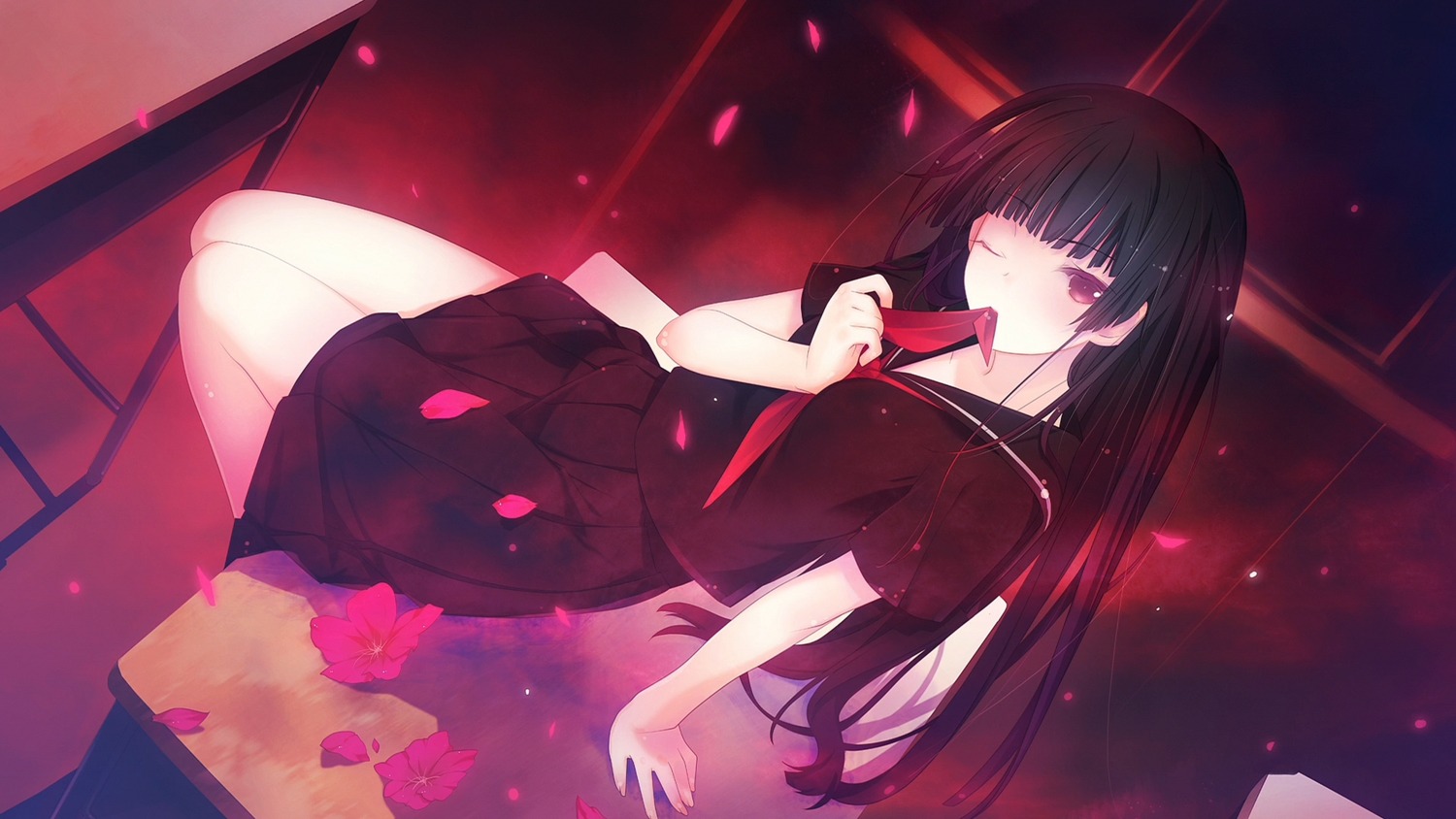 cap, endcard, kanoe_yuuko, ruroo, seifuku, tasogare_otome_x_amnesia, wallpaper