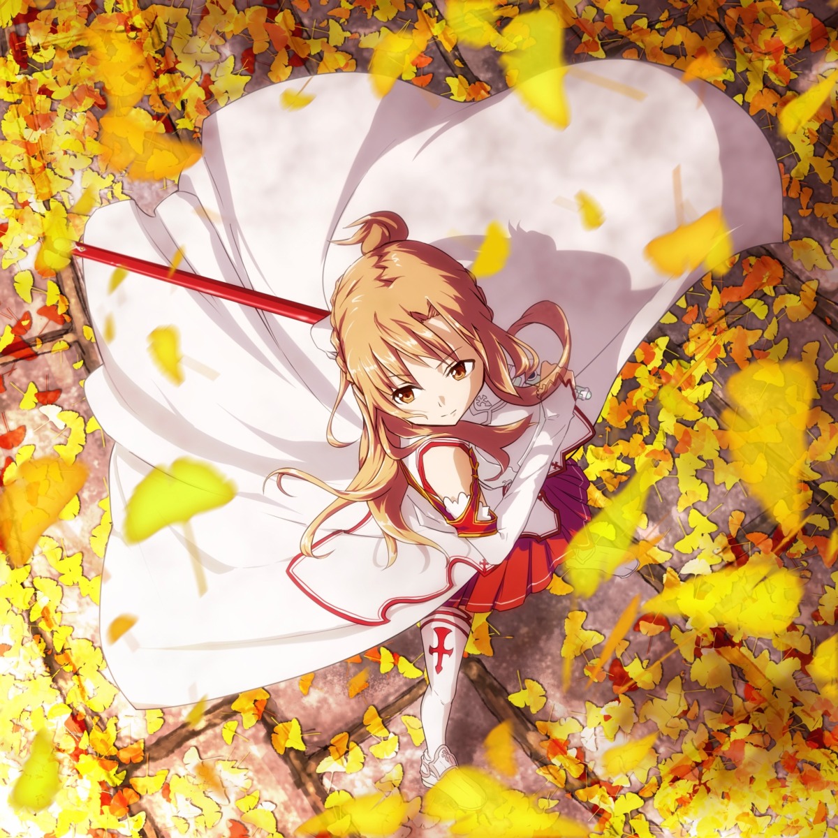 asuna_(sword_art_online), sword, sword_art_online, teralimit, thighhighs