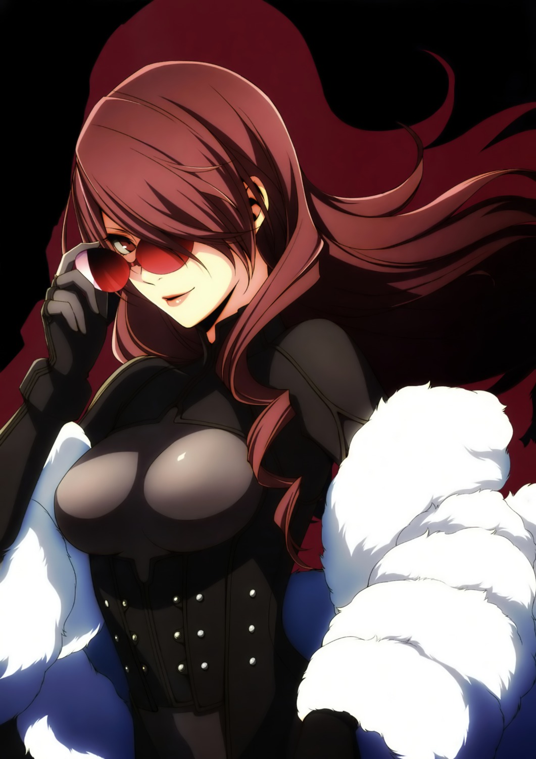 bodysuit, kirijou_mitsuru, megane, megaten, persona, persona_3, persona_4:_the_ultimate_in_mayonaka_arena, sogabe_shuuji