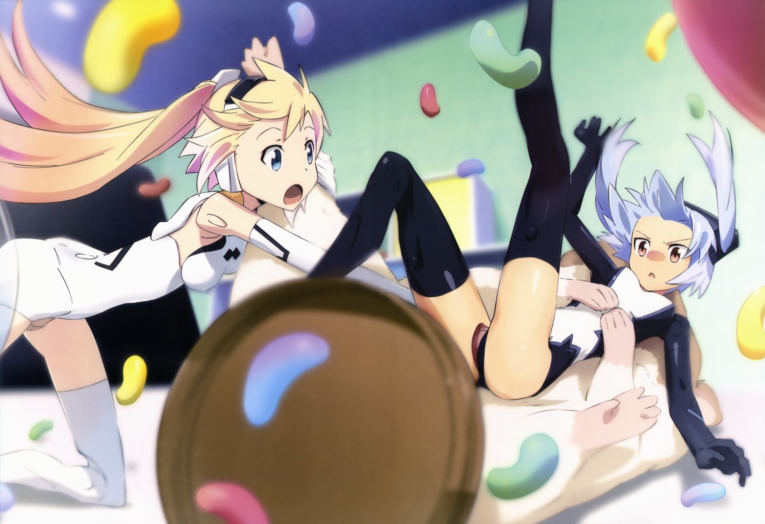 arnval, bodysuit, busou_shinki, ishida_kana, strarf, thighhighs
