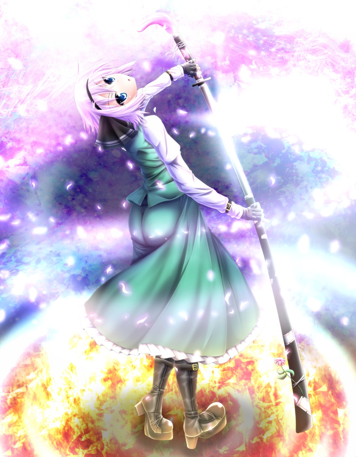 evandragon, konpaku_youmu, sword, touhou