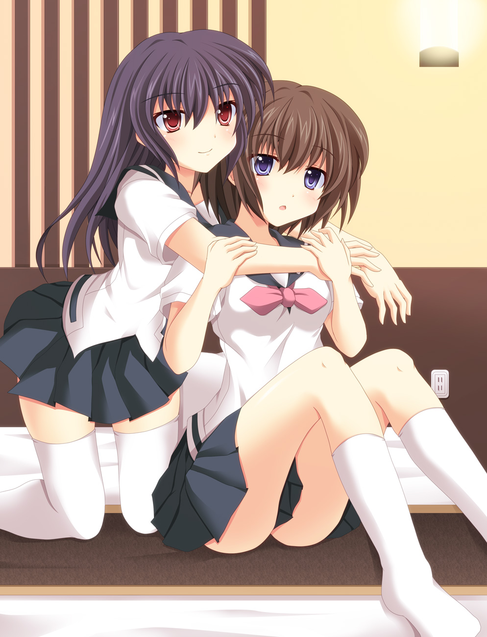cross, onjouji_toki, saki, saki_achiga-hen, seifuku, shimizudani_ryuuka, thighhighs