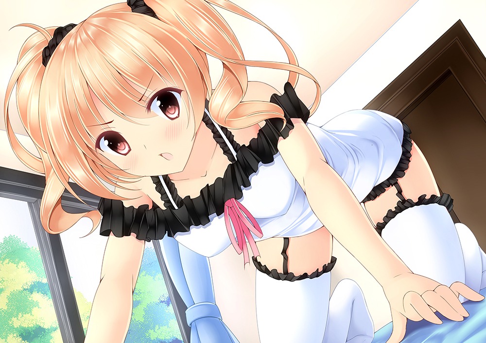 azure_(capriccio), stockings, thighhighs