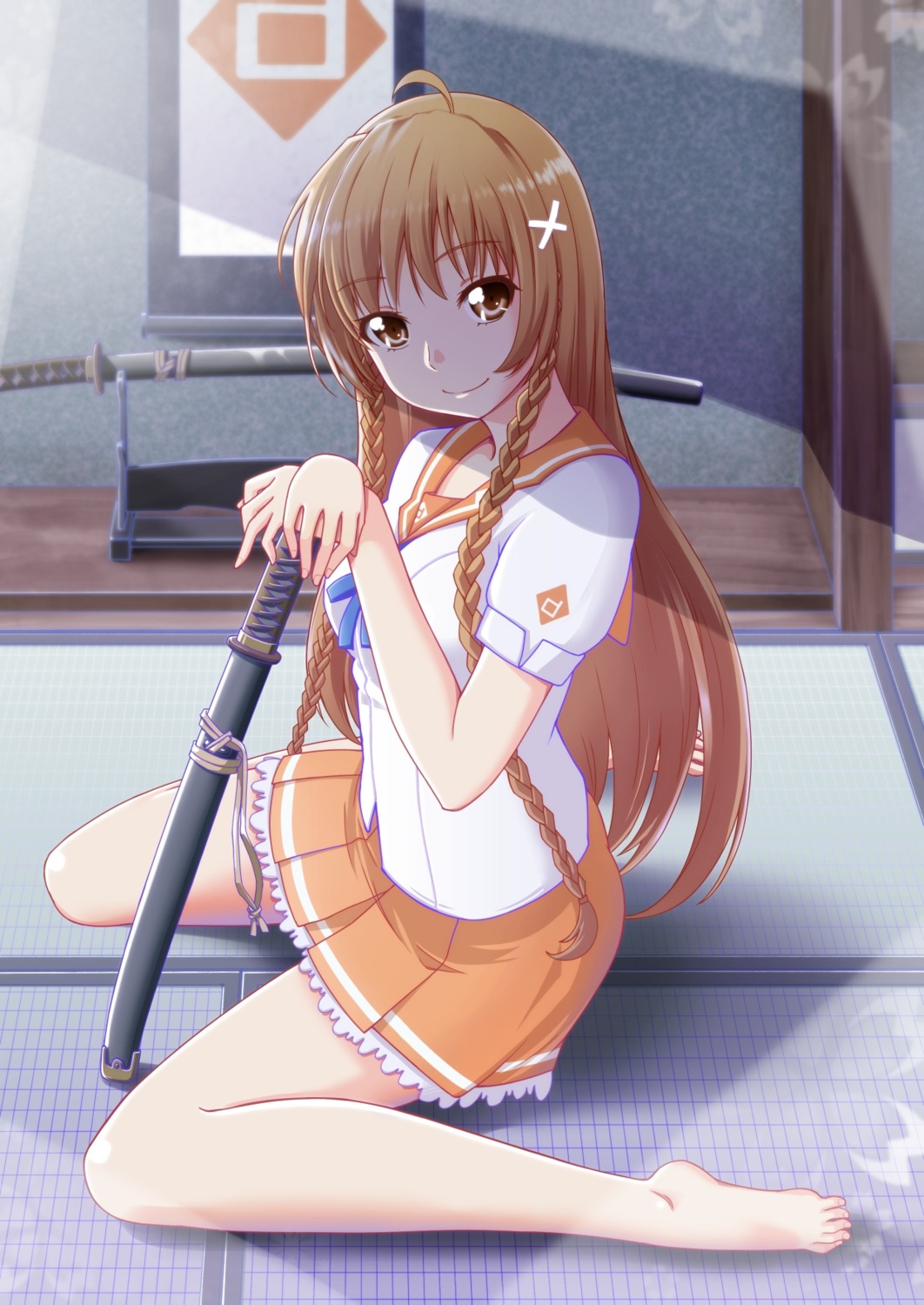 culture_japan, seifuku, suenaga_mirai, suzushiro_nazuna, sword