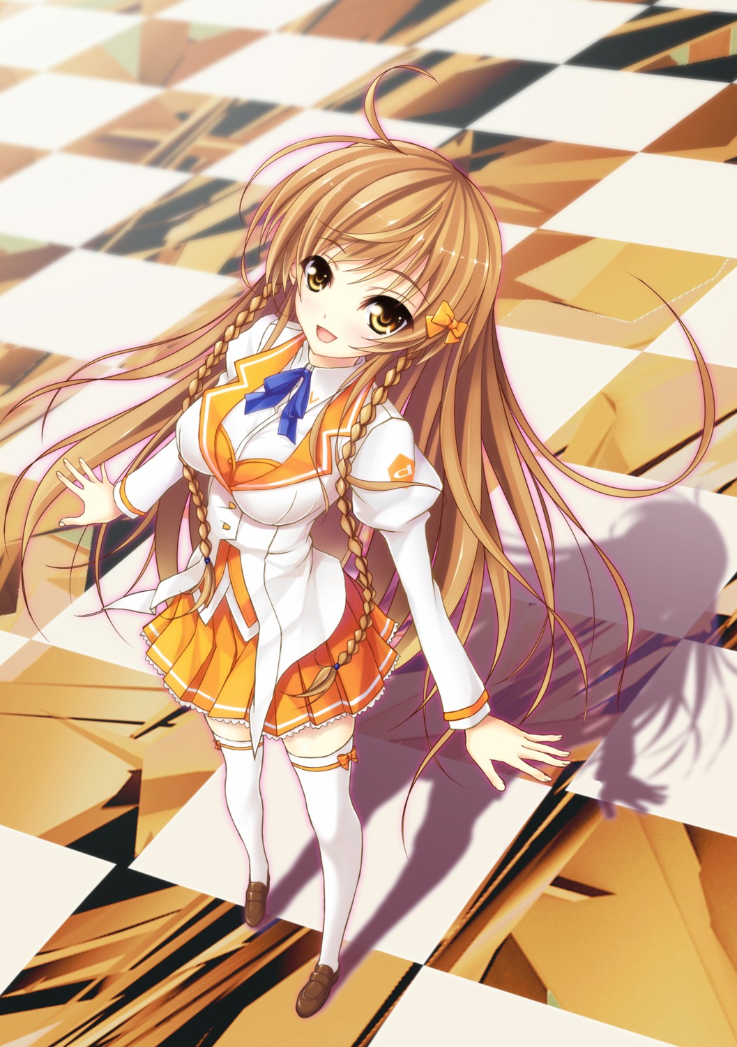 culture_japan, natsuin, seifuku, suenaga_mirai, thighhighs