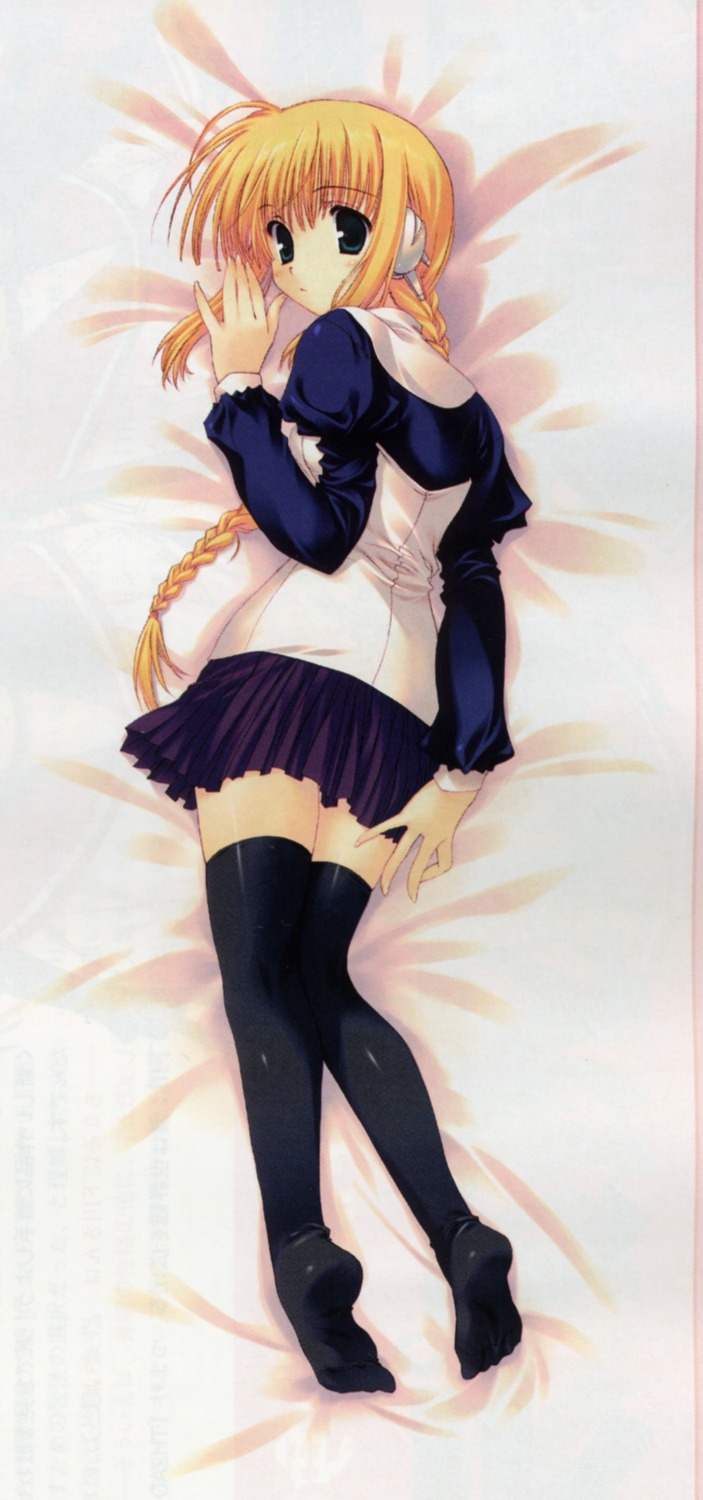 bleed_through, dakimakura, mitsumi_misato, silfa, thighhighs, to_heart_(series), to_heart_2