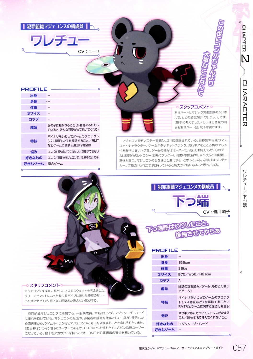 choujigen_game_neptune, choujigen_game_neptune_mk2, linda_(choujigen_game_neptune), pirachu, profile_page, tsunako