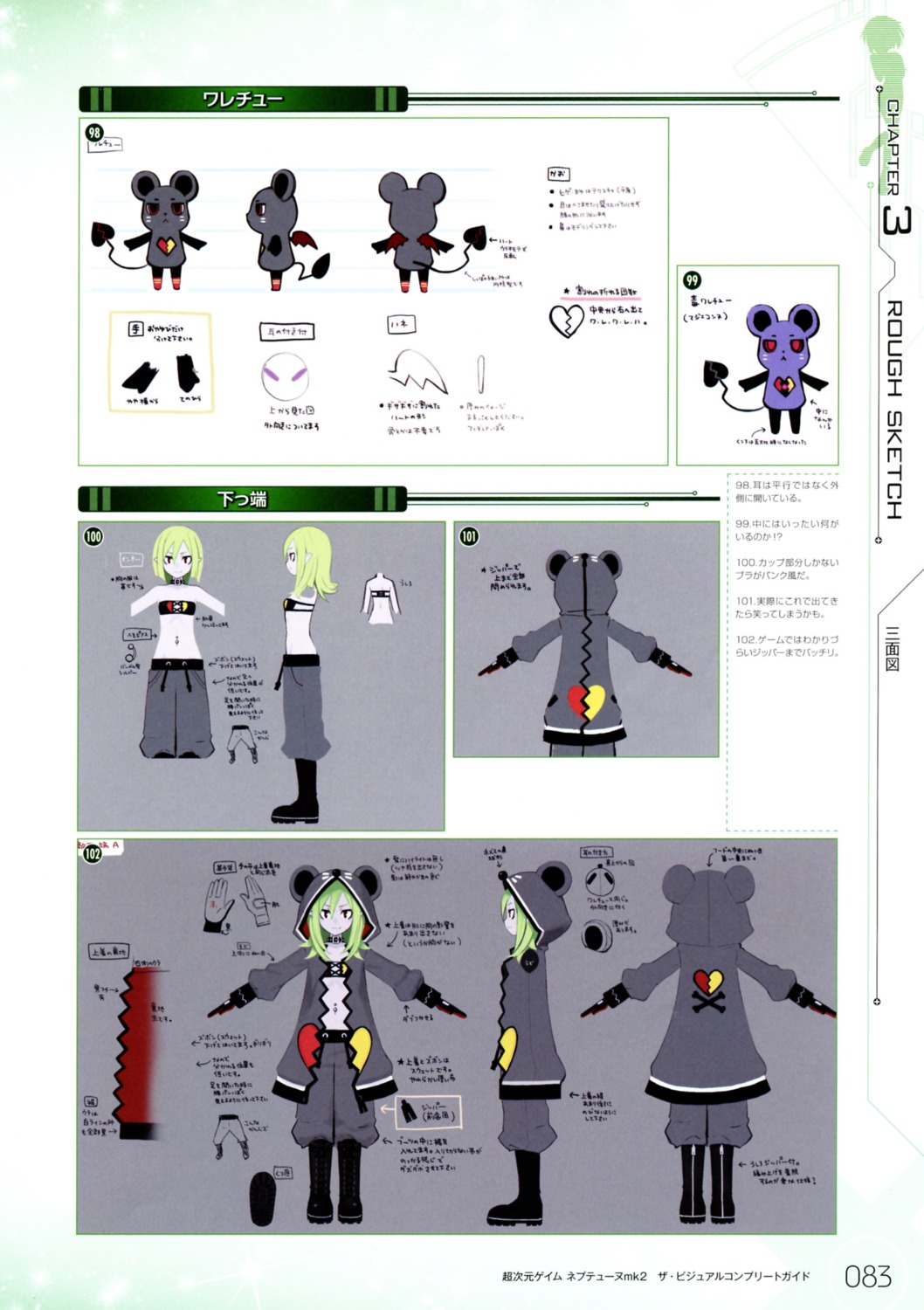 character_design, choujigen_game_neptune, choujigen_game_neptune_mk2, linda_(choujigen_game_neptune), pirachu, tsunako