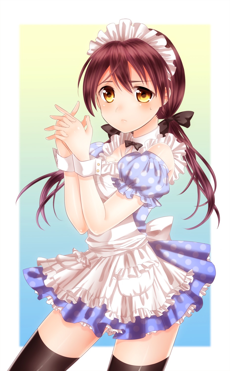 gertrud_barkhorn, maid, pomery, strike_witches, thighhighs