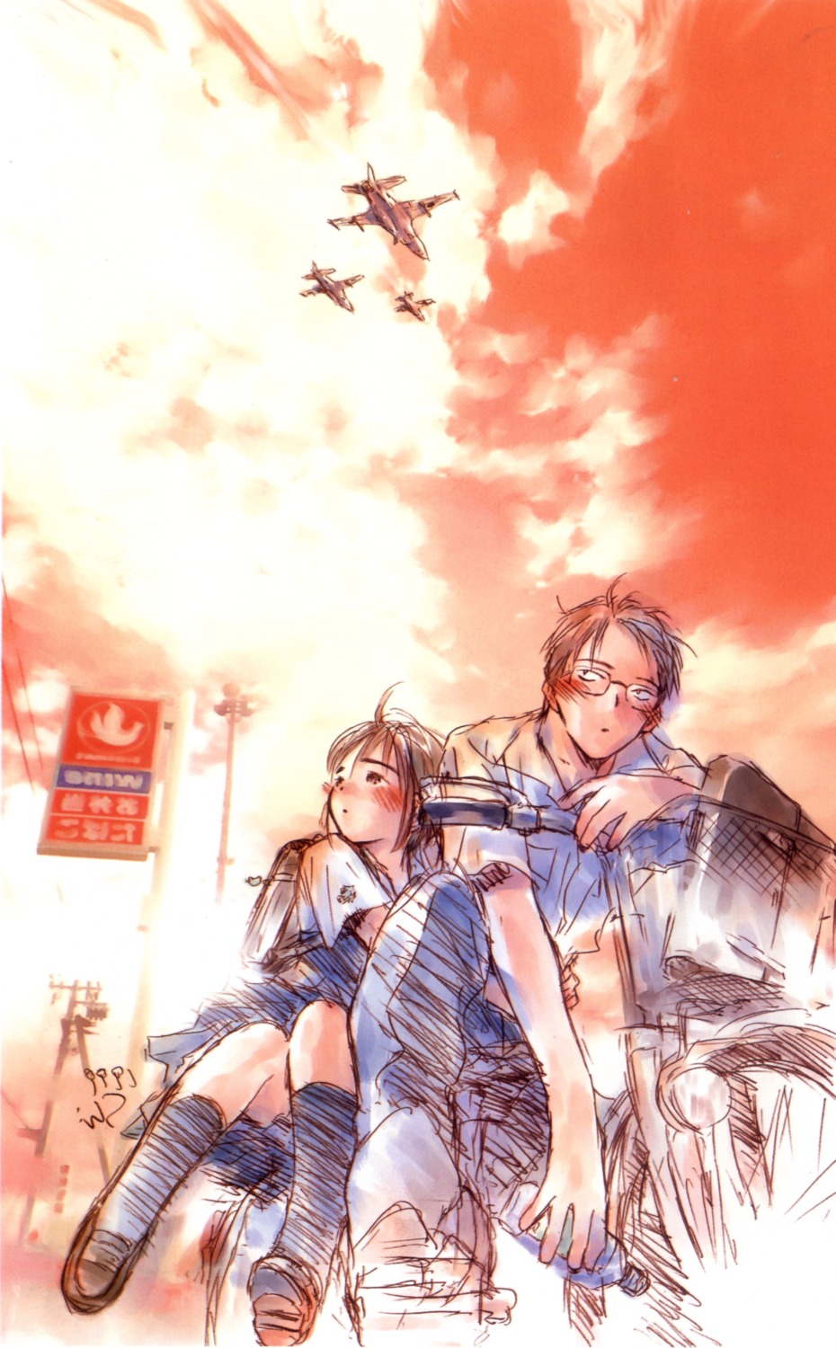chise, megane, saishuu_heiki_kanojo, shuuji, takahashi_shin