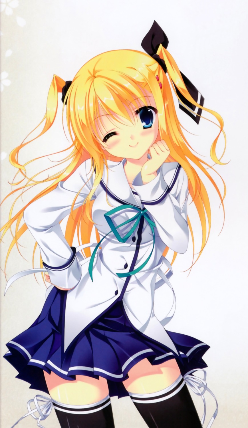 circus, da_capo_(series), da_capo_iii, morizono_ricca, seifuku, tanihara_natsuki, thighhighs
