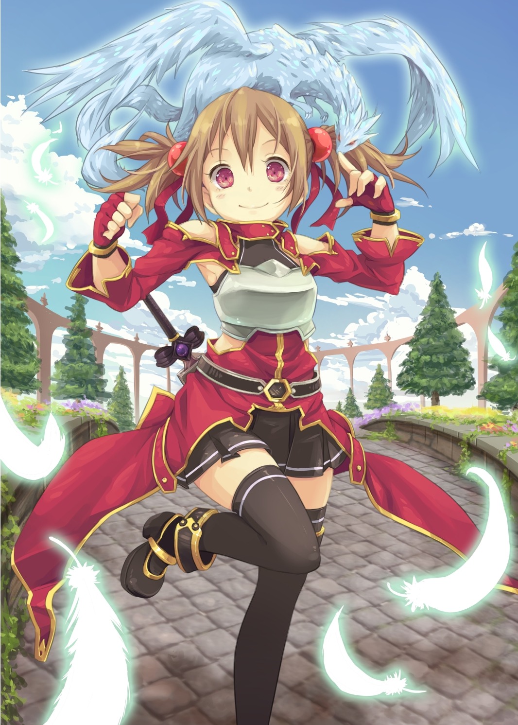 hpflower, pina, silica, sword_art_online, thighhighs