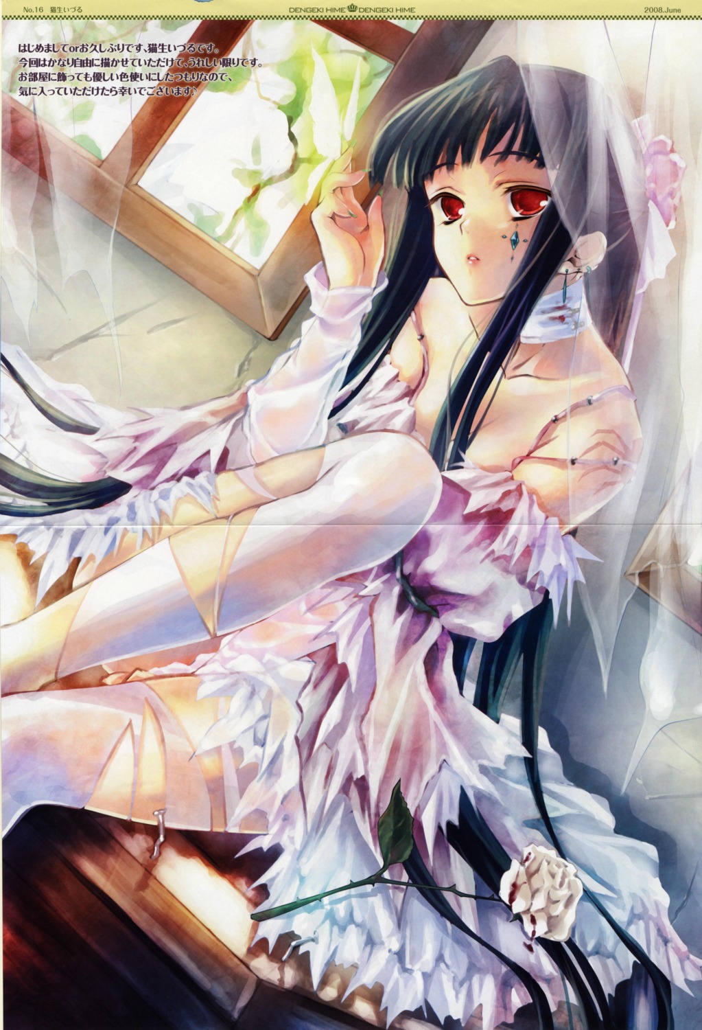 crease, dress, fixme, nekou_izuru, wedding_dress
