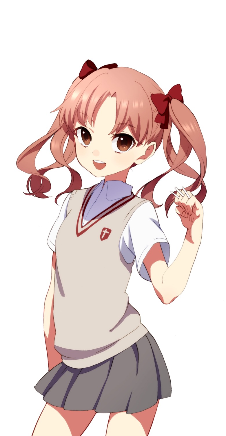 helmet_(musco2), seifuku, shirai_kuroko, toaru_kagaku_no_railgun, toaru_majutsu_no_index