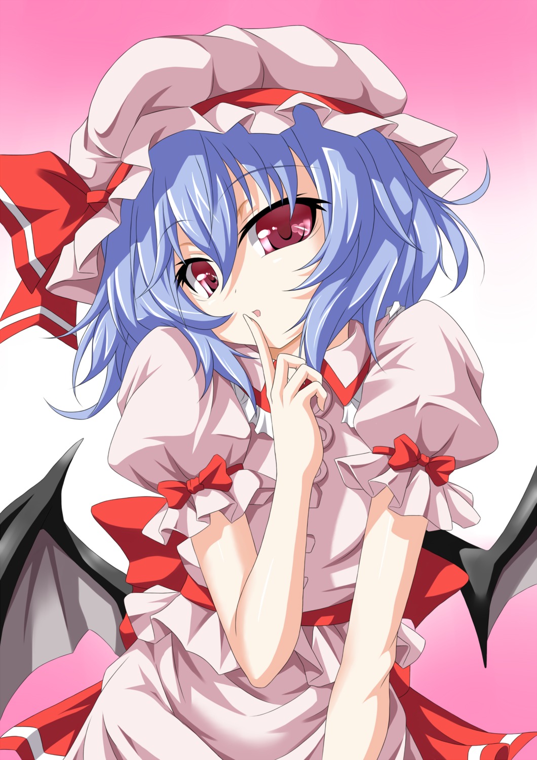 remilia_scarlet, touhou, touhu, vector_trace, wings