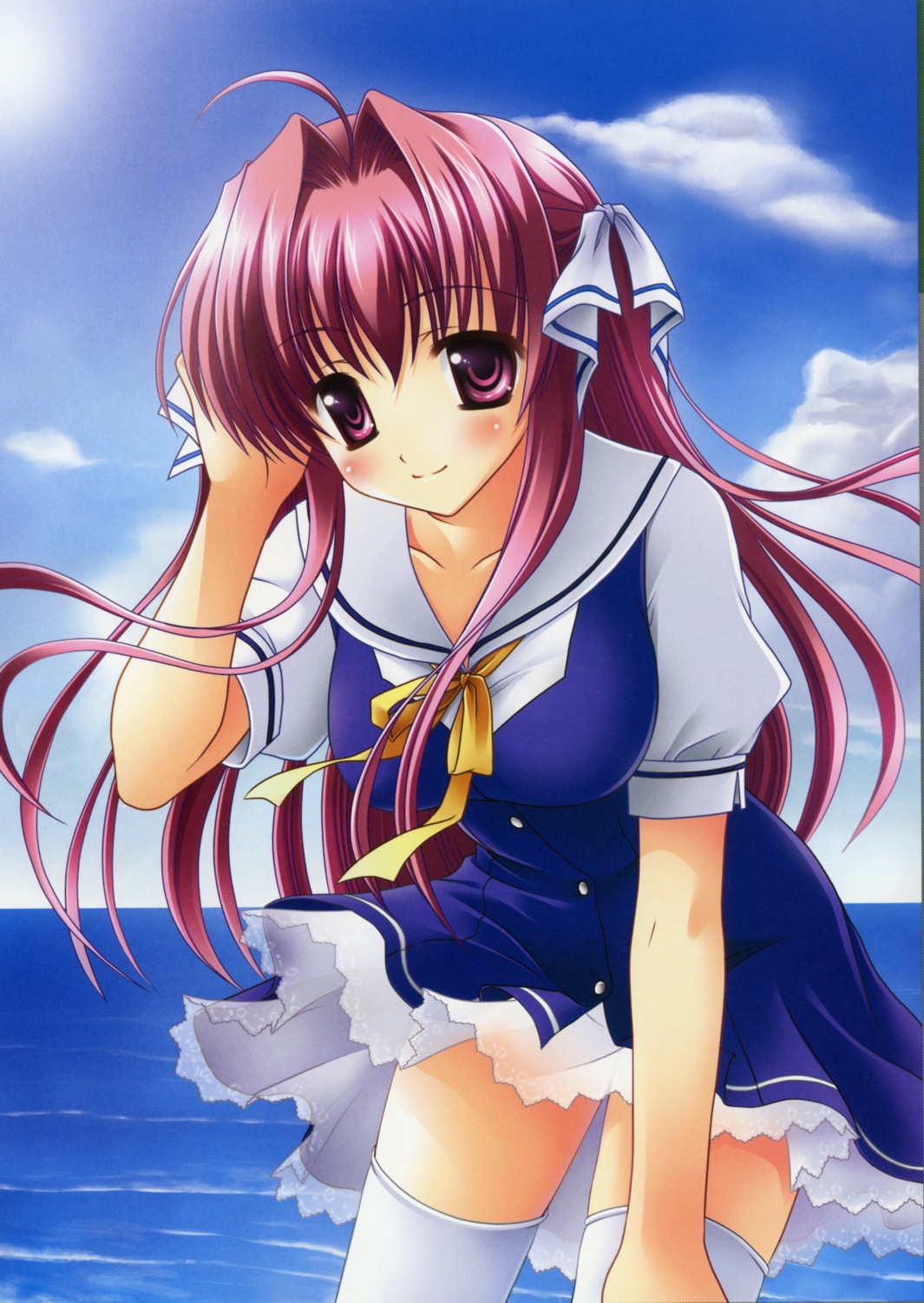 clear, see_through, seifuku, tagme, thighhighs, tsukimura_miki