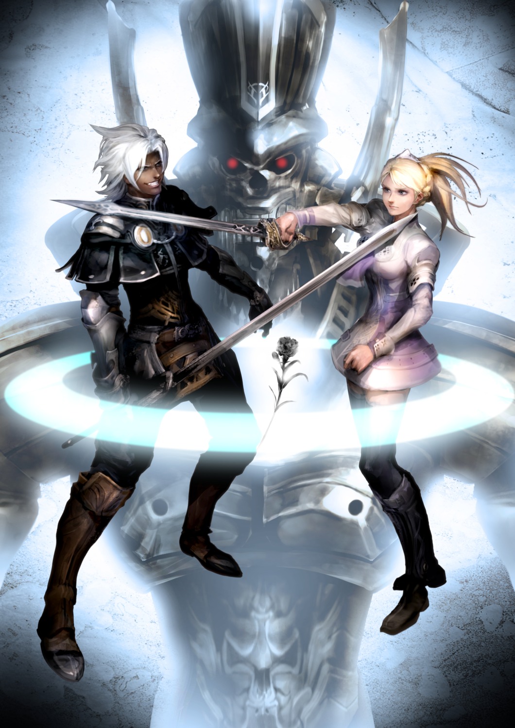 chaos_rings, sword, thighhighs