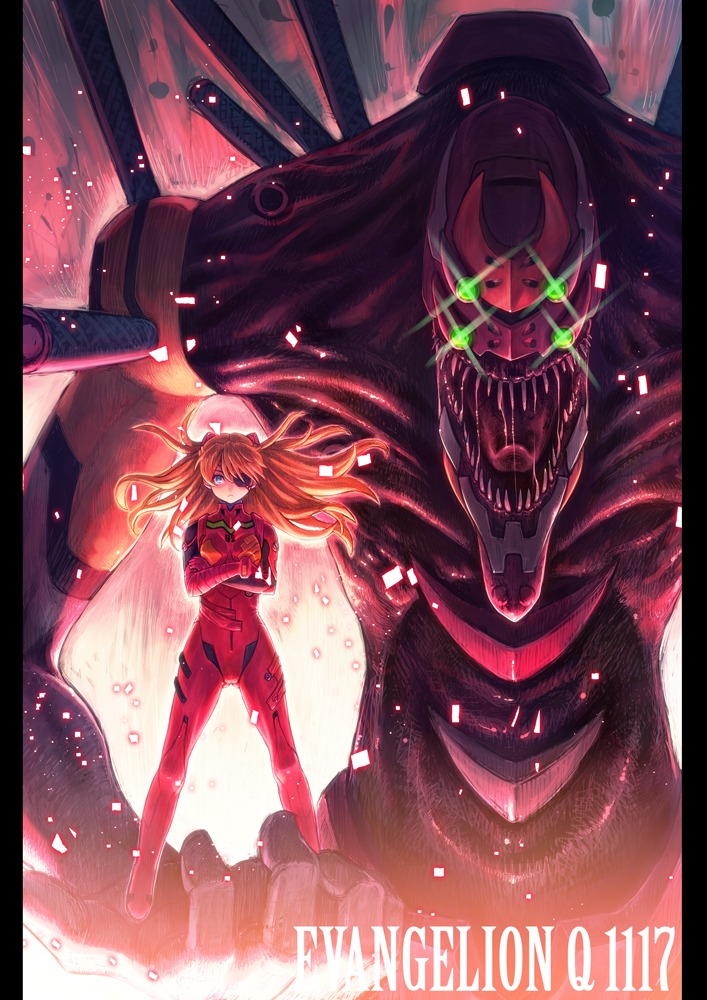 bodysuit, boyaking, eva_02, eyepatch, mecha, neon_genesis_evangelion, souryuu_asuka_langley
