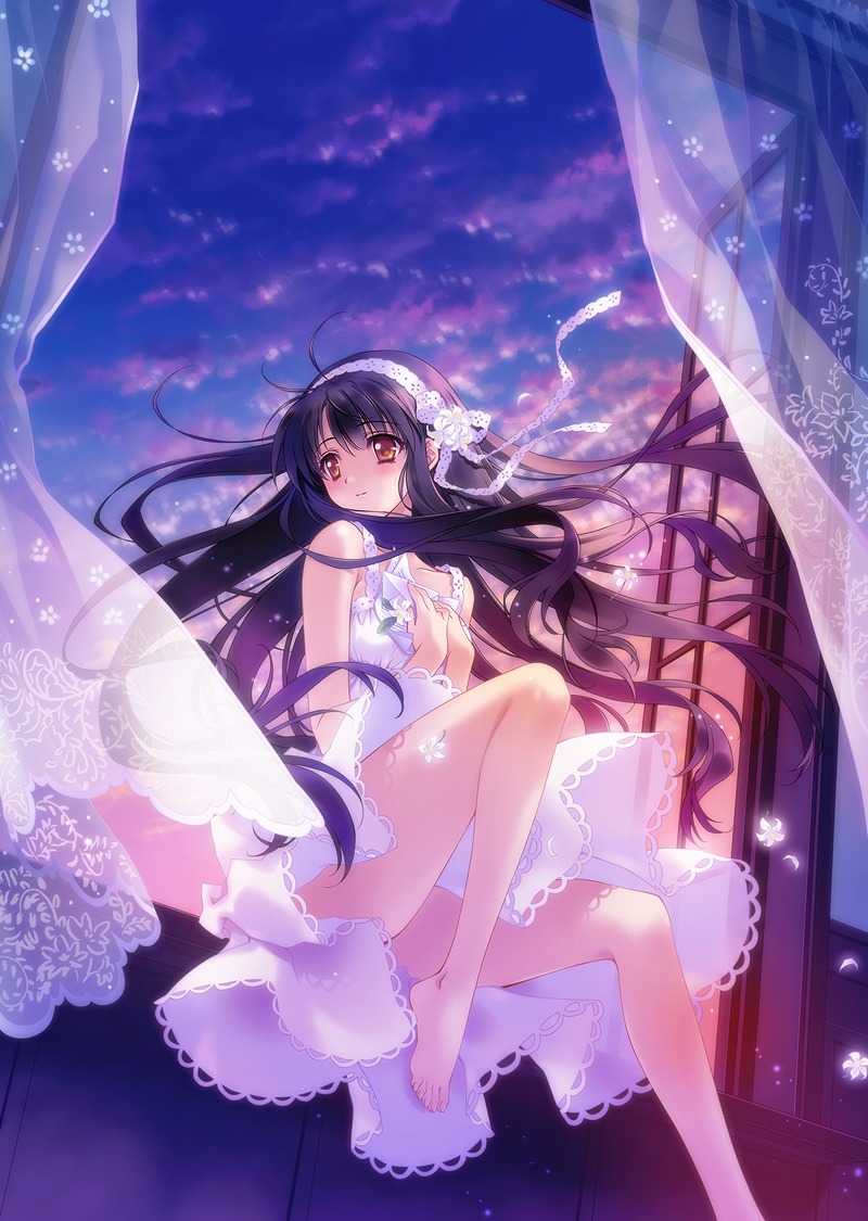 carnelian, dress, kao_no_nai_tsuki, kuraki_mizuna, orbit