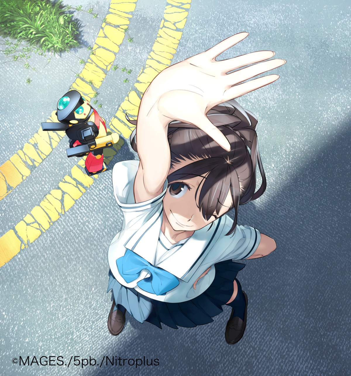 fukuda_tomonori, nitroplus, robotics;notes, scanning_artifacts, seifuku, senomiya_akiho