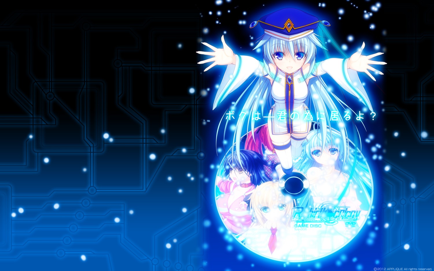 applique, asami_asami, re:birth_colony_-lost_azurite-, thighhighs, wallpaper
