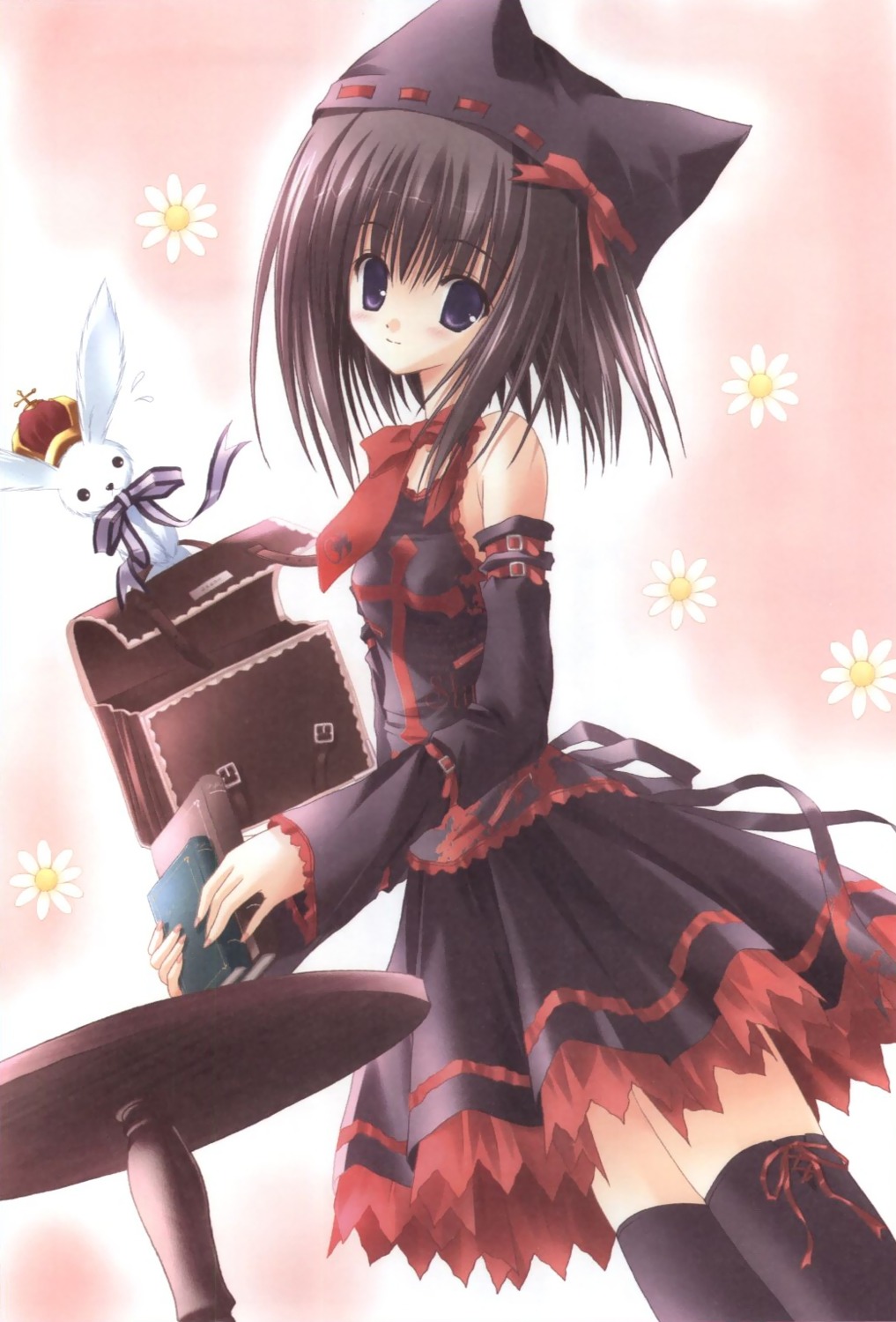 animal_ears, dress, lolita_fashion, magical_tale, nekomimi, shuna, thighhighs, tinkle