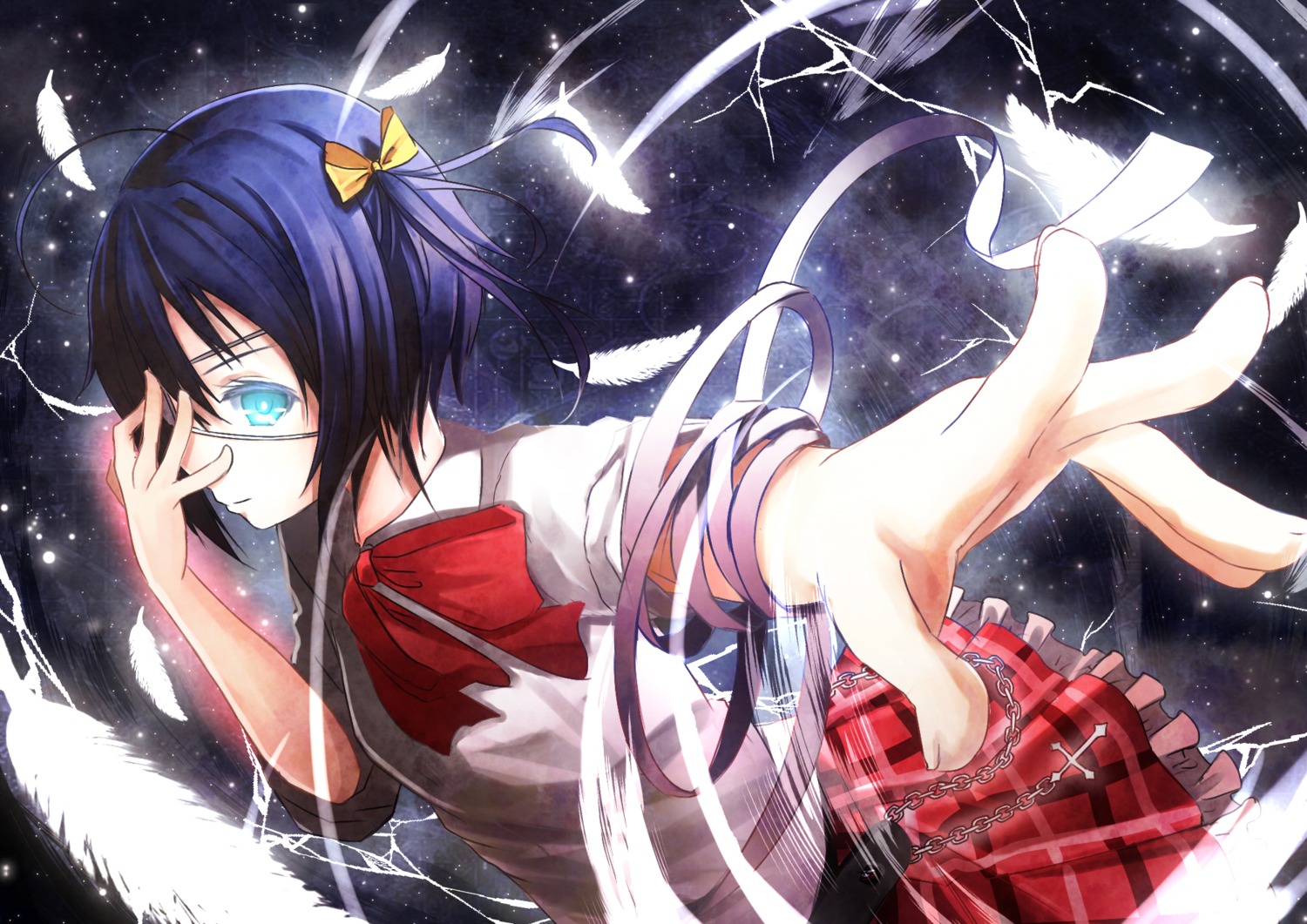 chuunibyou_demo_koi_ga_shitai!, eyepatch, reio_reio, seifuku, takanashi_rikka
