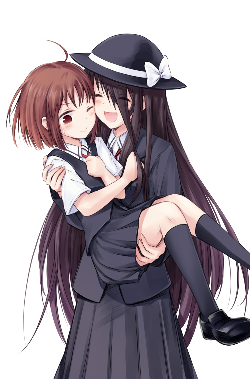 anetai_toyone, kakura_kurumi, saki, seifuku, suzushiro_yukari