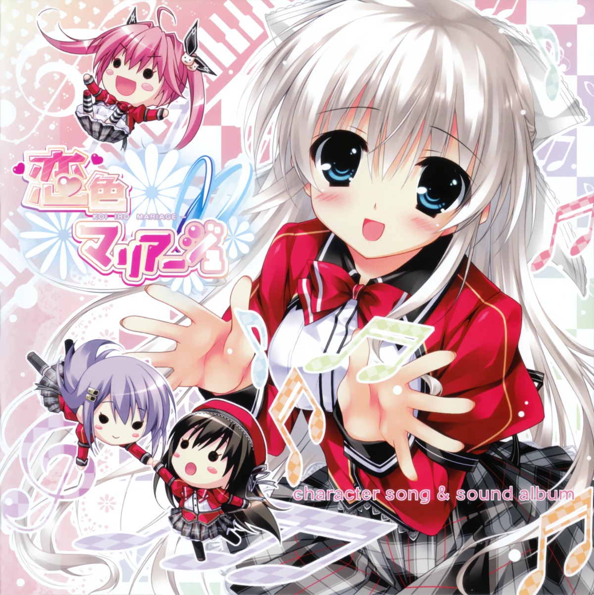 akiyoshi_nekoko, chibi, chikotam, disc_cover, koiiro_marriage, luriastis_t._mikuriya, marmalade, morikawa_mihono, seifuku, takamiya_kuon, thighhighs
