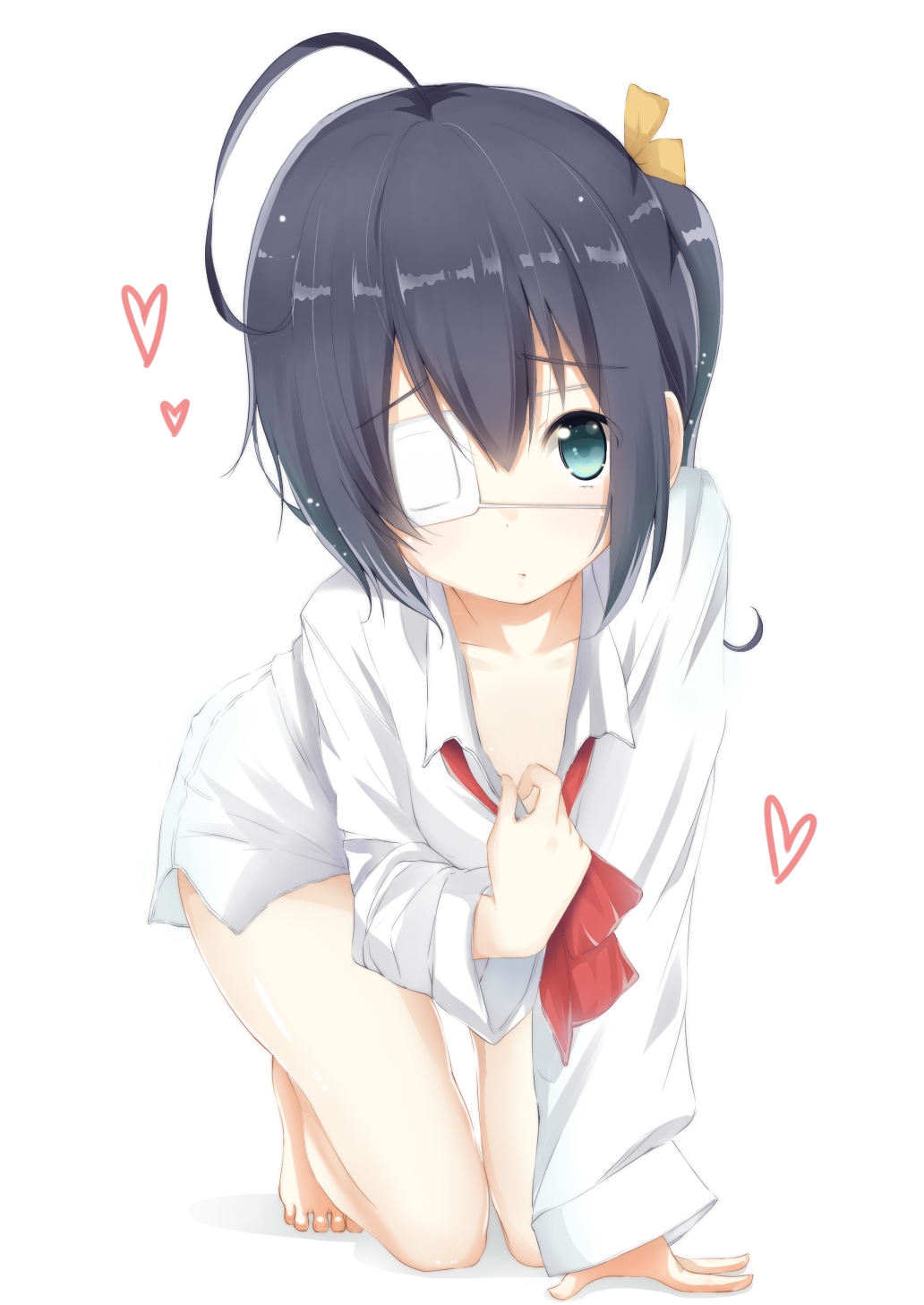 chuunibyou_demo_koi_ga_shitai!, dress_shirt, eyepatch, nasubi_kyou, takanashi_rikka
