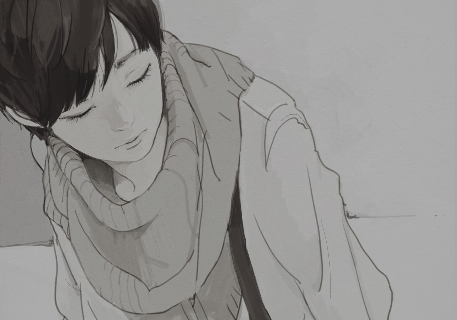 monochrome, taeko