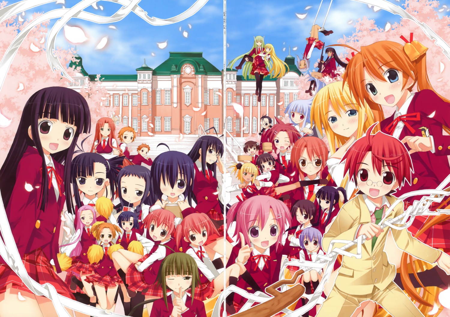 aisaka_sayo, akashi_yuuna, asakura_kazumi, ayase_yue, chao_lingshen, crease, evangeline_athanasia_katherine_mcdowell, fixme