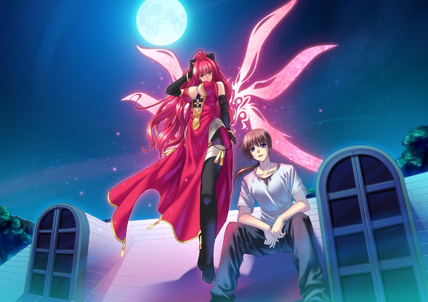 cleavage, corticarte_apa_lagranges, dress, kannatsuki_noboru, pantyhose, shinkyoku_soukai_polyphonica, tatara_phoron, underboob