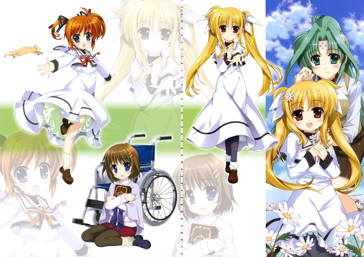 fate_testarossa, fujima_takuya, gap, lindy_harlaown, mahou_shoujo_lyrical_nanoha, mahou_shoujo_lyrical_nanoha_a's, pantyhose, seifuku