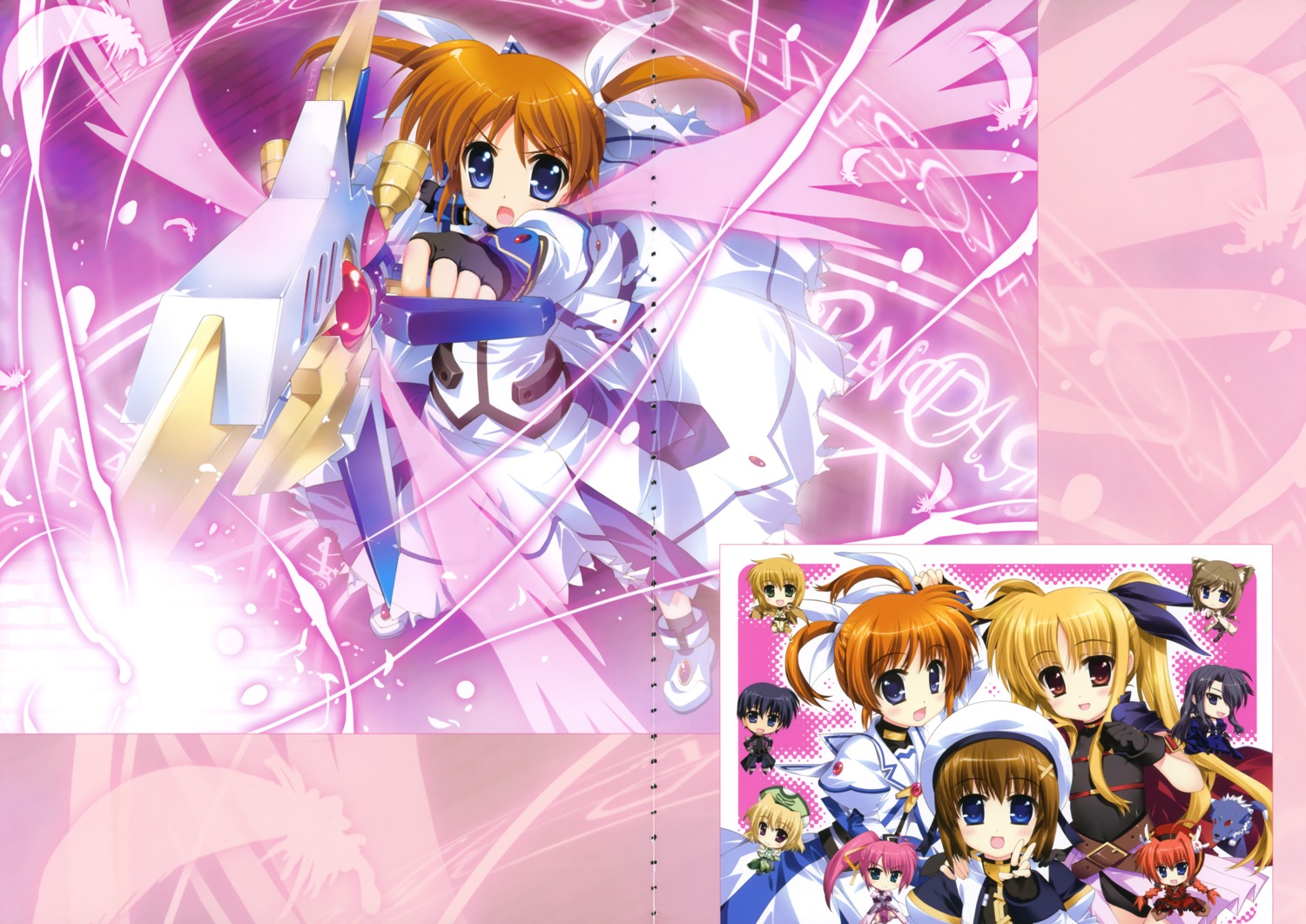 chibi, chrono_harlaown, fate_testarossa, fujima_takuya, gap, linith, mahou_shoujo_lyrical_nanoha, mahou_shoujo_lyrical_nanoha_a's
