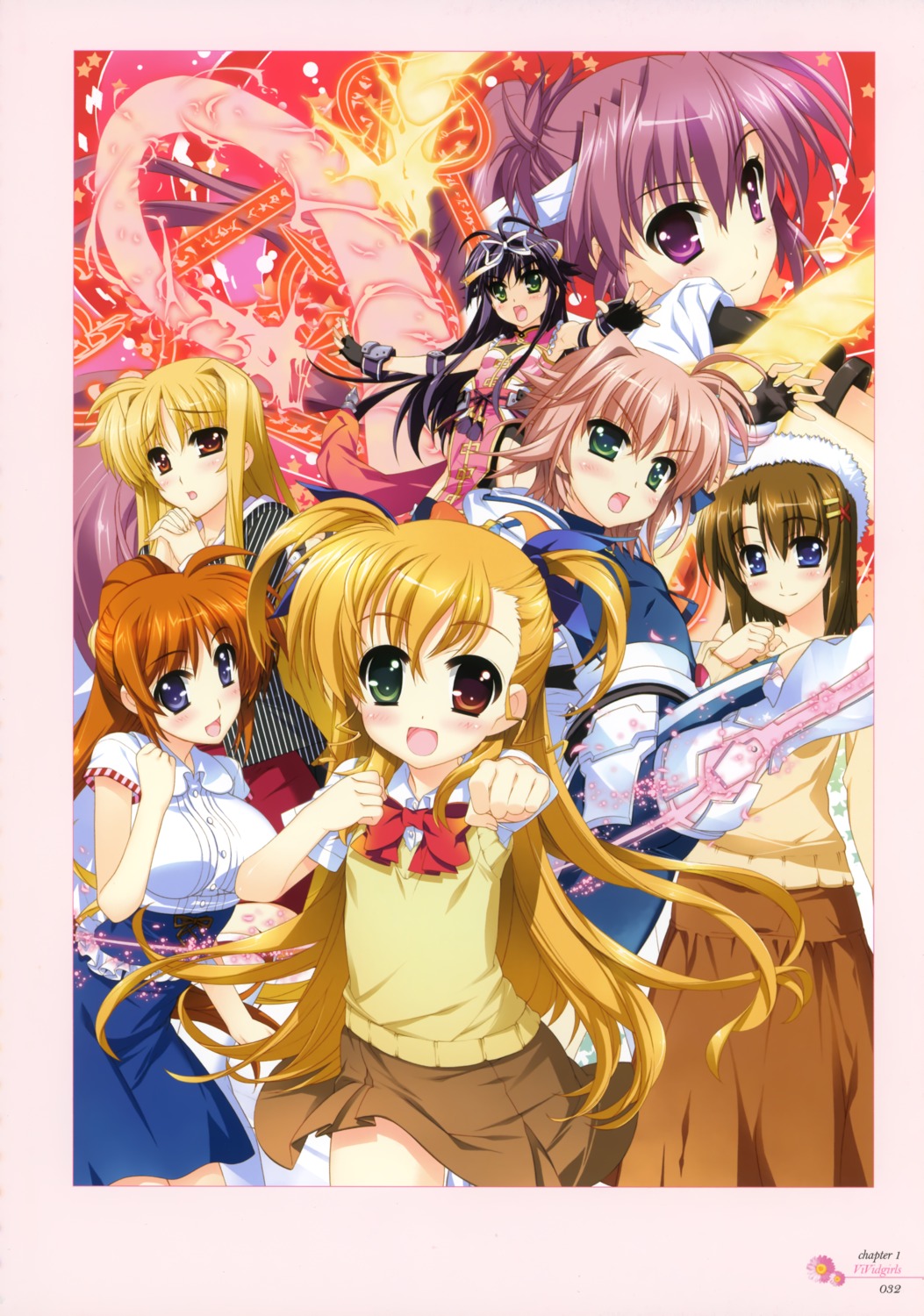 fate_testarossa, fujima_takuya, harry_tribeca, heterochromia, mahou_shoujo_lyrical_nanoha, mahou_shoujo_lyrical_nanoha_vivid, miura_rinaldi, rio_wezley