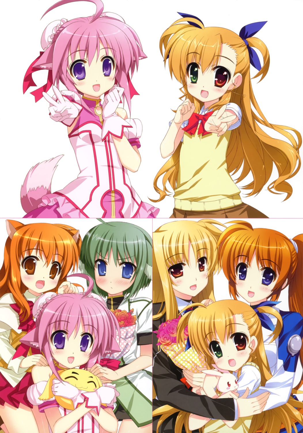 dog_days, eclair_martinozzi, fate_testarossa, fujima_takuya, mahou_shoujo_lyrical_nanoha, mahou_shoujo_lyrical_nanoha_vivid, millhiore_f_biscotti, ricotta_elmar