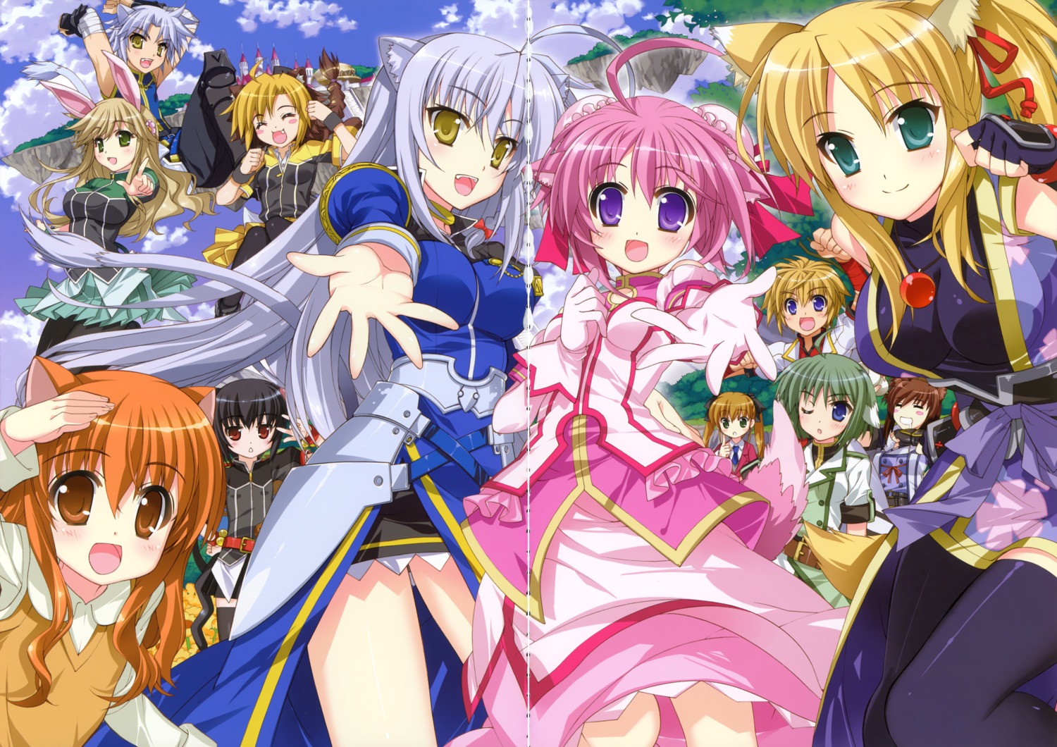 animal_ears, bandages, brioche_d'arquien, bunny_ears, dog_days, eclair_martinozzi, fujima_takuya, gap