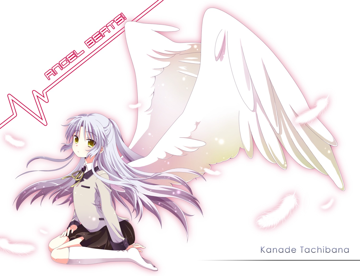 angel_beats!, kureno, tachibana_kanade, wings