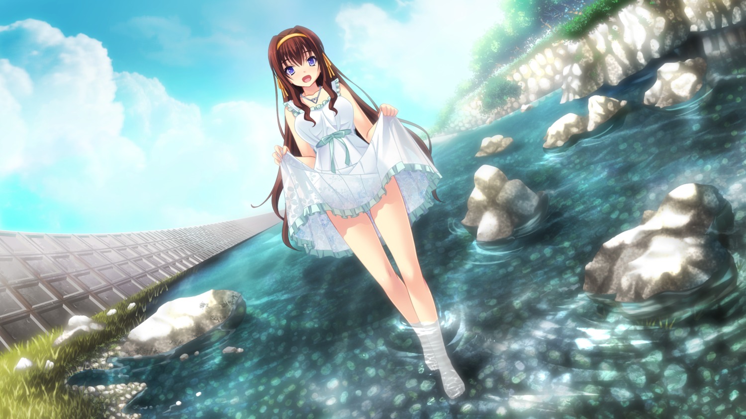 anata_no_koto_wo_suki_to_iwasete, dress, fujikura_yukino, game_cg, praline, summer_dress, tagme