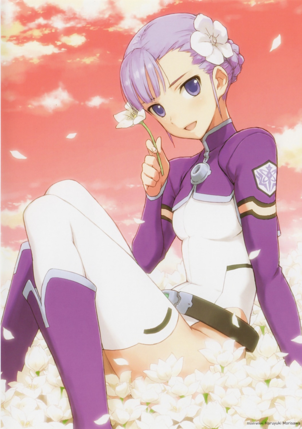 fin_e_ld_si_laffinty, leotard, morisawa_haruyuki, rinne_no_lagrange, thighhighs