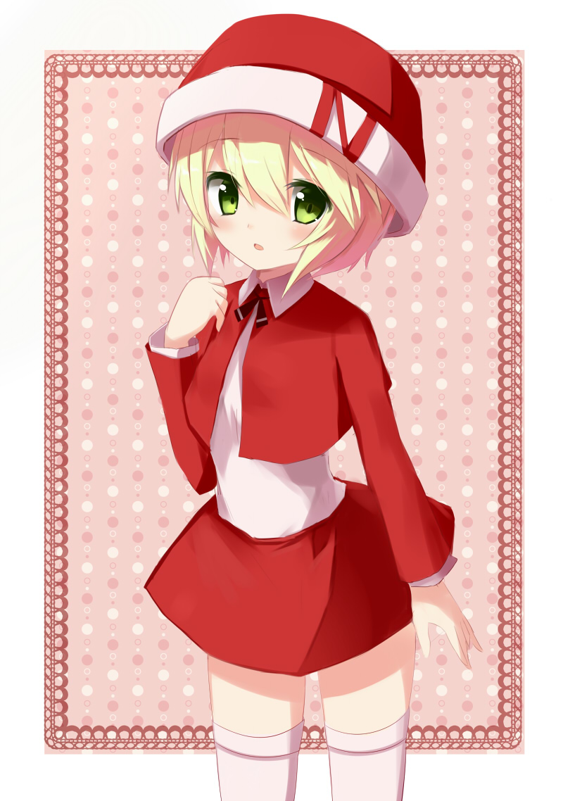 christmas, tahal, thighhighs