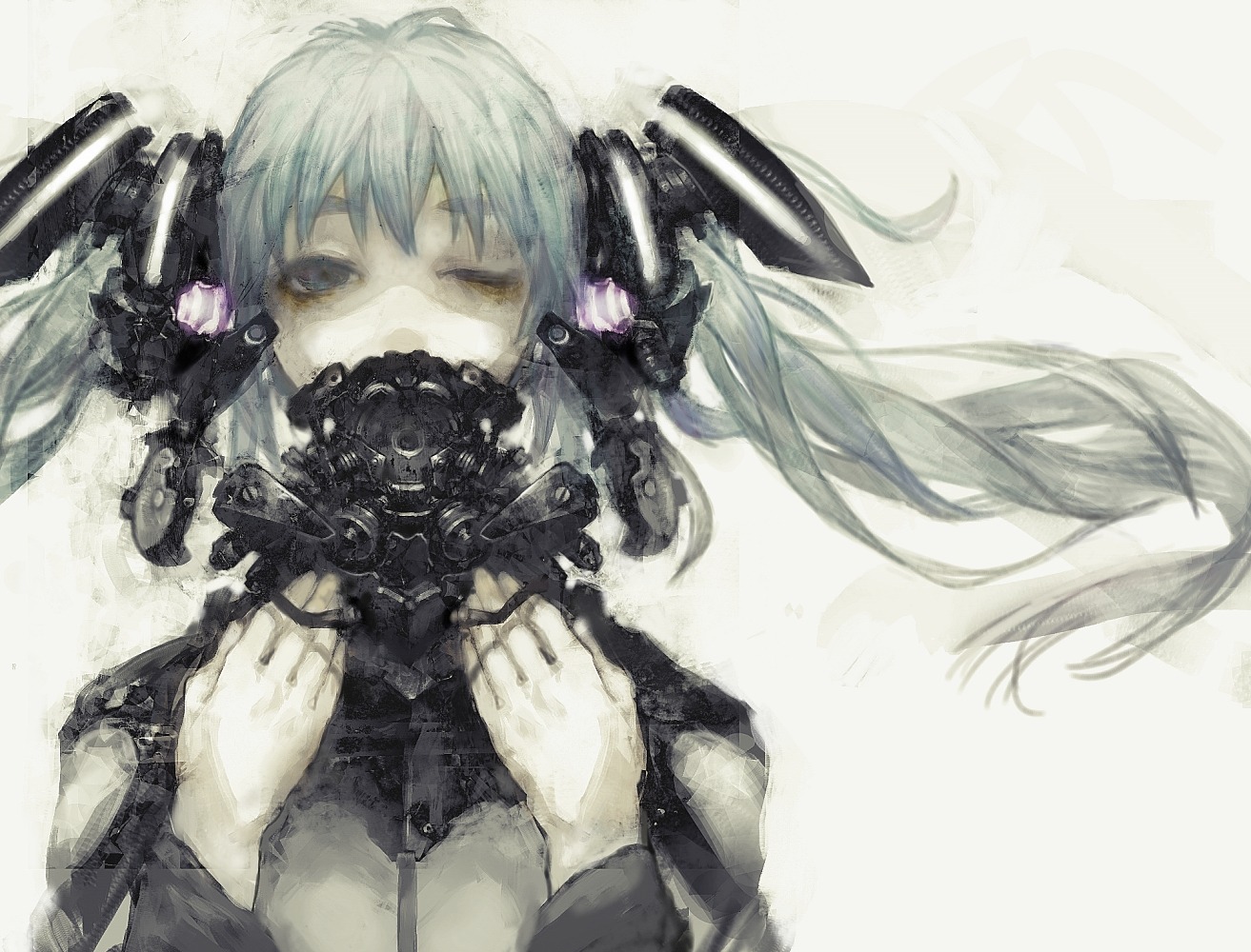 hatsune_miku, mecha_musume, sugimoto_gang, vocaloid
