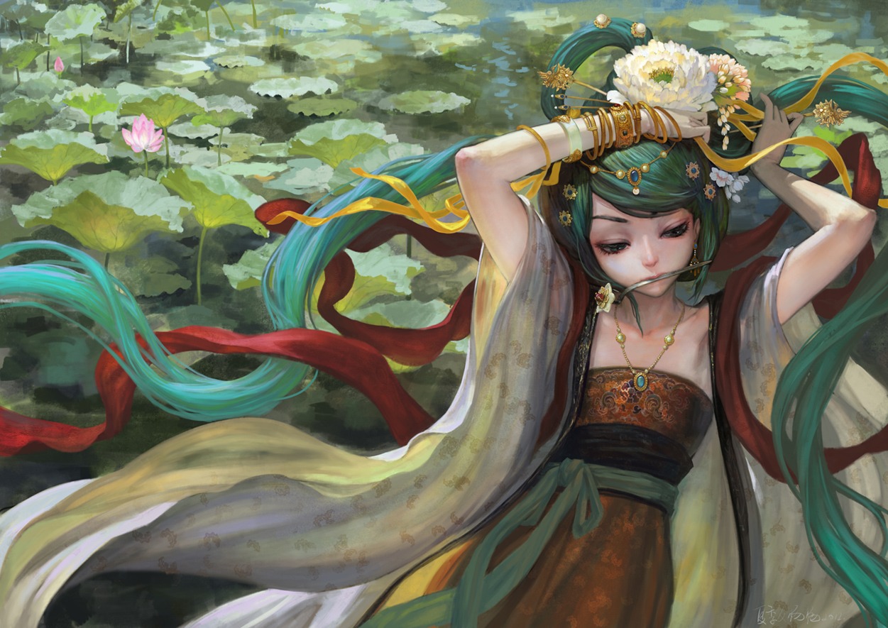 hatsune_miku, vocaloid, xiaji