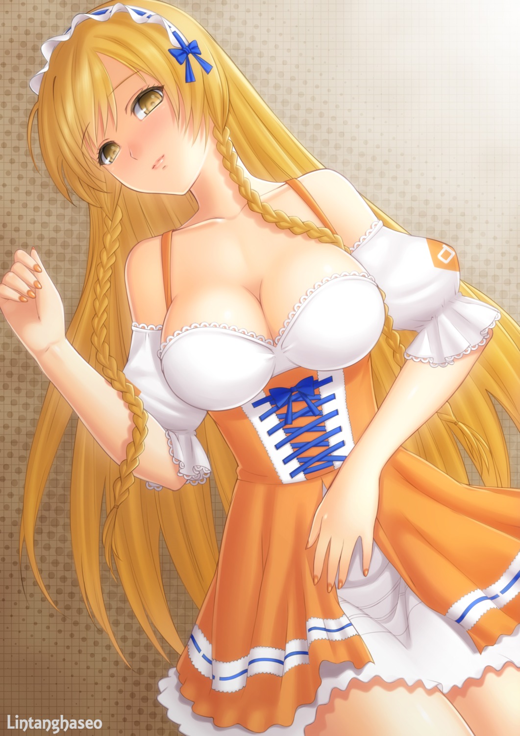 cleavage, culture_japan, lintanghaseo, suenaga_mirai, waitress